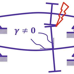 Loaded spur gear pair: The contact pattern is not optimal.(Image: Adrian Technologies/TH Nuremberg)