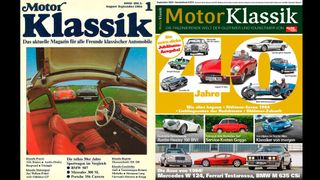 Am 27. Juli 1984 lag das erste Heft von „Motor Klassik“ am Kiosk und wurde kurz darauf beim 12. Oldtimer-Grand-Prix auf dem Nürburgring der Szene präsentiert. (Bild: Motor Presse)