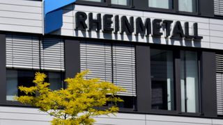 Düsseldorfer Konzernzentrale (Bild: 14.5.19 - Aktion Rheinmetall - Waffenexporte töten / Die Linke Nordrhein-Westfalen / CC BY-SA 2.0)