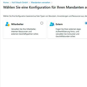 Microsoft Entra External ID lässt sich im Entra Admin Center einrichten.(Bild:  Microsoft | Joos)