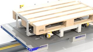 Das für kundenspezifische Warenträger konzipierte „Industrial Shuttle 200“ wird zur Automatica zum ersten Mal vorgestellt. (Schmid)