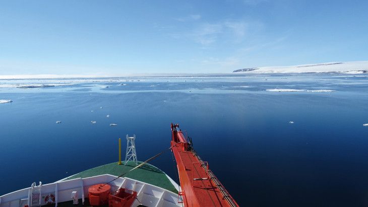 Marine Hitzewellen führen zu einem Rückgang des Meereises in Polarregionen. (Bild:  Hereon/Hanna Joerss)