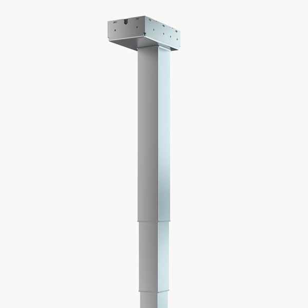Die Hubsäule ELS3 Heavy Duty verfährt bei einem 4-Bein-Tisch Traglasten bis 400 kg mit 20 mm/s.   (Suspa)