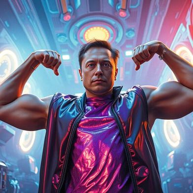 With much fanfare, Elon Musk presents his new AI model Grok 3. (Image:AI-generated)