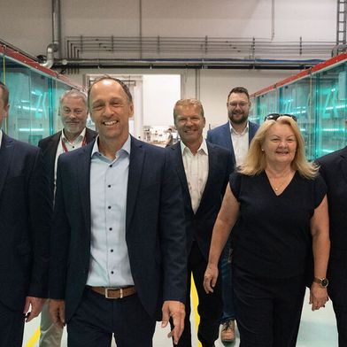 Moritz Manigatter, Paul Fattinger, Markus Nuspl (neuer Geschäftsführer), Christian Reslhuber, Roman Adlesgruber, Christine Adlesgruber, Kurt Manigatter (v.l.n.r.).  (Bild: Steininger Jurgen)