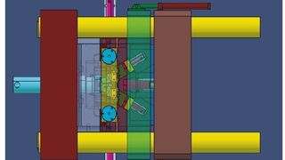 Mit diesem Druckgusswerkzeug lassen sich bei der Motorenherstellung eine höhere Anlagenauslastung und niedrigere Herstellungskosten erzielen. (Archiv: Vogel Business Media)