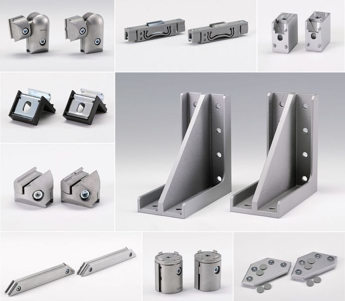 Der Sonderpreis „Faulster Serientäter“ geht an die Fath GmbH aus Deutschland. Laut der Jury habe das Unternehmen seit Jahren Produkte im Sortiment, die den Produkten von Item Industrietechnik zum Verwechseln ähnlich sehen. Links befinden sich die Originale, rechts die Plagiate.  (Bild: Plagiarius)