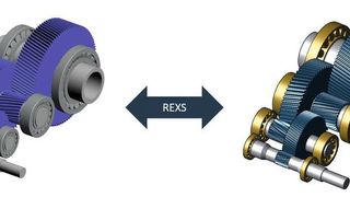 In Zukunft soll der Austausch zwischen unterschiedlichen Software-Tools für die Getriebeentwicklung einfach möglich sein. Im Bild: 3-stufiges Parallelwellengetriebe von SEW in Bearinx und der FVA-Workbench.  (FVA)