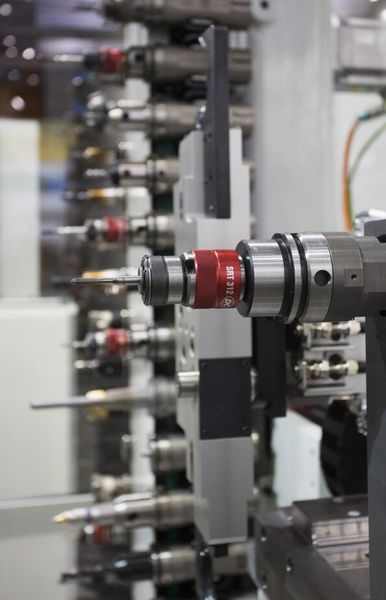 Bauelemente für Werkzeugwechseltechnik von OTT/Jakob/T&S. (Bild: Messe Stuttgart)