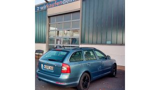 Letzter Gang: Der Familienskoda vor der Übergabe an Wirkaufendeinauto.de. (»kfz-betrieb«/Jan Rosenow)
