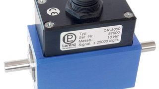 Der rotierende Drehmomentsensor von Lorenz: Als Anzeige und Auswerteeinheit genügt ein handelsüblicher Rechner mit USB-Anschluss. (Archiv: Vogel Business Media)