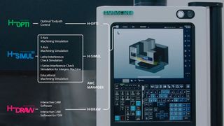 Machine Works CNC simulation and optimisation capabilities are now built into the latest version of Hwacheon’s Harmony control system. (Source: Machine Works)