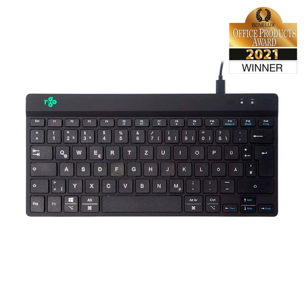 R-Go Tools hat mit der Tastatur R-Go Break eine Lösung im Portfolio, die mittels LED-Farbsignalen warnt, wenn es Zeit für eine Pause ist. Gesteuert wird die Tastatur von der R-Go-Break-Software.  (Bild: R-Go Tools)