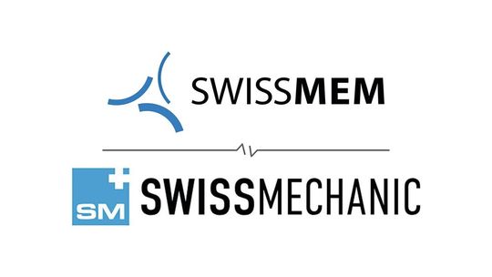 Faute de soutien suffisant du côté de Swissmechanic, Swissmem abandonne le projet de fusion avec Swissmechanic.(Source :  Logos Swissmem / Swissmechanic. Image IA Claude.)