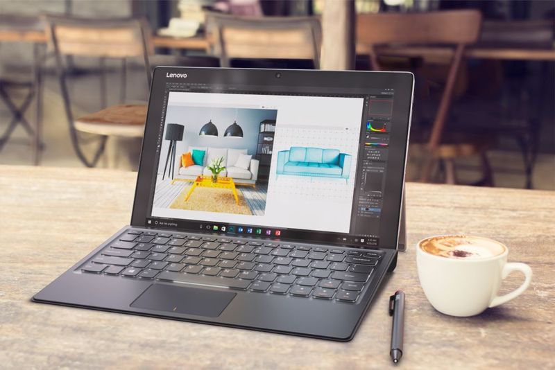 Das Detachable-Tablet Miix 510 von Lenovo verfügt über einen Full-HD-Touchscreen mit Stifterkennung. (Lenovo)