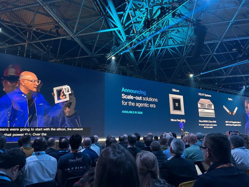 Jeetu Patel während seiner Keynote in Amsterdam (Bild: Cisco)