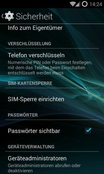 Verschlüsselung: Seit Android 2.3.4 (Gingerbread) ist es möglich, das Gerät und die externe SD-Karte zu verschlüsseln. Diese Option wird nicht jedem gefallen, denn das Gerät wird hierdurch langsamer. Wer aber sensible, dienstliche Informationen mit dem Gerät herumträgt, sollte die Option auf jeden Fall nutzen. Denn so werden Ihre Daten geschützt, auch wenn das Gerät in falsche Hände gelangt. (Bild: Archiv)