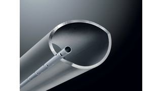 6 m lange Rundrohre oder Vierkantprofile mit einem Durchmesser bis 250 mm und einem Gewicht von bis zu 225 kg lassen sich mit dem XXL-Rohrlaser prozesssicher und wirtschaftlich schneiden. Bild: Michelfelder Edelstahltechnik (Archiv: Vogel Business Media)