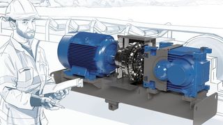Die neue Maxxdrive-XT-Generation ergänzt die Maxxdrive-Baureihe durch ein anwendungsoptimiertes zweistufiges Kegelstirnradgetriebe, das insbesondere für Bandförderanlagen geeignet ist. (Nord Drivesystems)