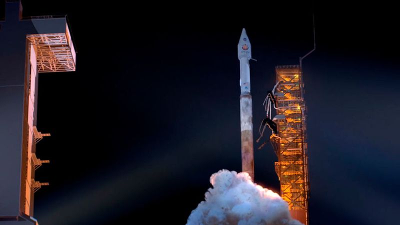 Start der Atlas Rakete. (Bild: NASA)