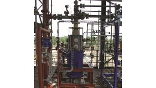 Der Porenreaktor Diabon im Betrieb (Bild: SGL Group)