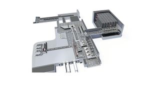 Das zentrale Produktions- und Ersatzteil-Logistikzentrum von Weishaupt in Schwendi. (Witron)