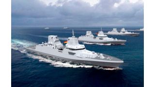 Das größte Neubauprojekt für die Bundesmarine stockt. Es liegt Jahre hinter dem Zeitplan. Es geht um mehrere Fregatten des Typs F126. Jetzt rechnet sich der Rüstungskonzern Rheinmetall aus, das Projekt zu übernehmen, um es flott zu beenden ... (Bild: Damen Naval)