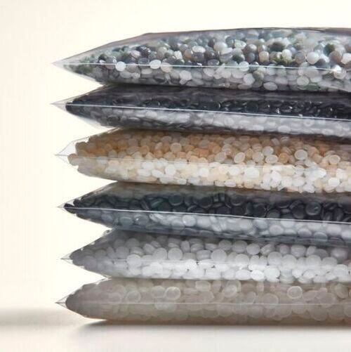 Packed recycled pellets. (Source:  Borealis)