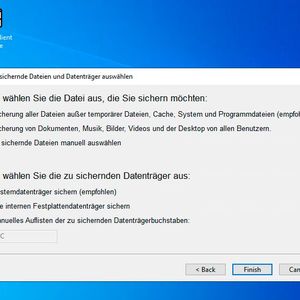 Das Backup lässt sich auch auf dem Client konfigurieren.(Bild:  Joos – Martin Raiber)