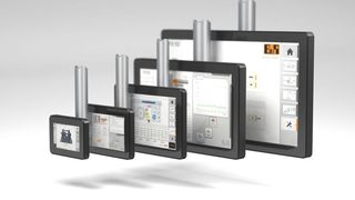 Die ultradünnen Geräte sind mit Widescreendisplays sind für die Montage an einem Tragarm ausgelegt und in fünf unterschiedlichen Diagonalen von 5,0" bis 21,5" erhältlich. (B&R)