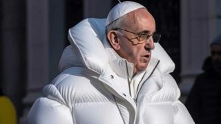 Berühmtes Deepfake-Bild: Modischer Papst, erstellt von Pablo Xavier mit Midjourney. (Bild: )