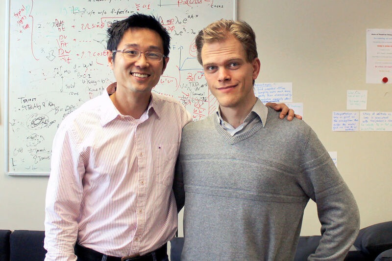 Prof. Dr. Kevin Heng, Center for Space and Habitability (CSH) und Dr. Jens Hoeijmakers, CSH und Astronomy Department, Universität Genf.  (zvg)