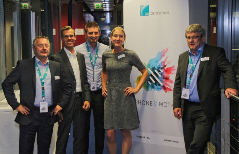 Das Team von C4B: Peter Schittko, Michael Schreier, Dominik Schlosser, Martina Ludwig und Dieter Neumann (Bild: C4B)