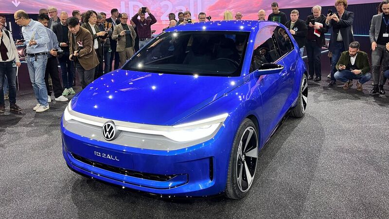 Der ID 2 soll Ende 2025 auf den Markt kommen. Jetzt zeigte VW ein Konzeptfahrzeug.