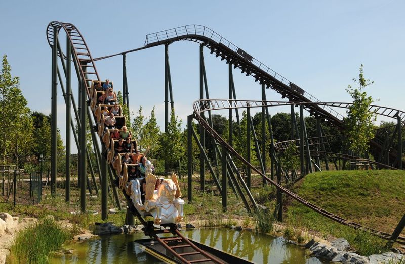 Der „Götterblitz“ (Youngstar Coaster) im Familypark Neusiedlersee. (Bild: Mack Rides)
