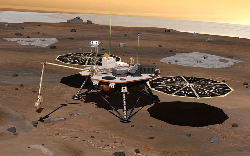 Phoenix auf dem Mars. (Bild: NASA)