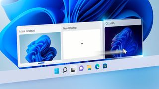Mit Windows Switch ist ein schneller Wechsel zwischen einem lokalen Windows 11 und Windows 365 in der Cloud möglich. (Microsoft)