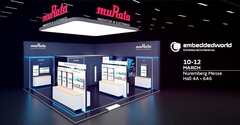 Murata (Halle 4A, Stand 646) zeigt Stromversorgungslösungen, passive Bauelemente und Konnektivitätsmodule (u. a. LoRa, Wi-Fi HaLow, Bluetooth) sowie V2X- und MEMS-Demonstratoren für Anwendungen in Mobilität, IoT und Edge-KI. (Bild: Murata)