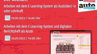 Im September bieten die Ausbildungsmedien zwei kostenlose Webinare an. (Bild: autoFACHMANN)