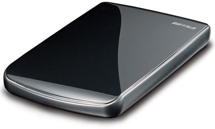 Die Klavierlack-Schwarze Buffalo MiniStation Lite USB 3.0 ist abwärtskompatibel. (Archiv: Vogel Business Media)