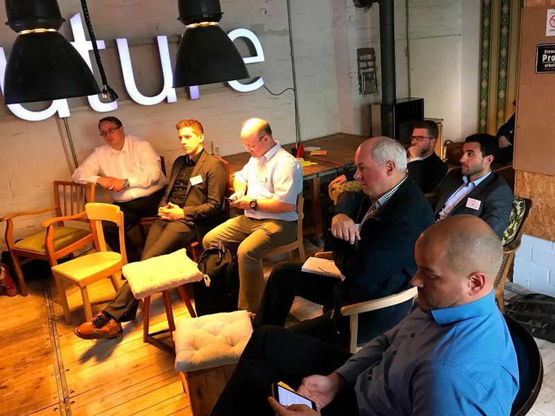 Von links: Holger Kappel, Global IT systems, Christopher Lohmann, Nuvias, Thomas Trede, UBL Walter Benz, Boll Engineering Sascha Fiedler, Xantaro  (A10 Networks)