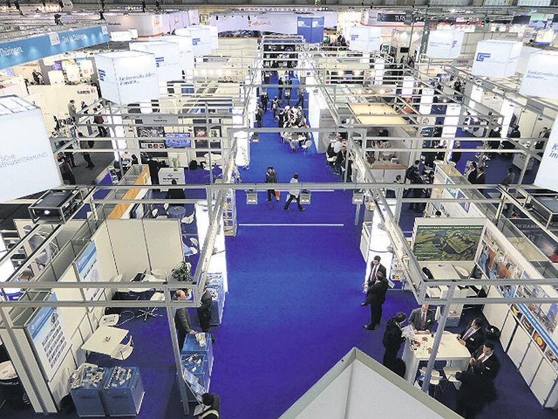 Insgesamt 31 Massivumformer nahmen bei der vergangenen Hannover-Messe am Gemeinschaftsstand teil. (Bild: Industrieverband Massivumformung)