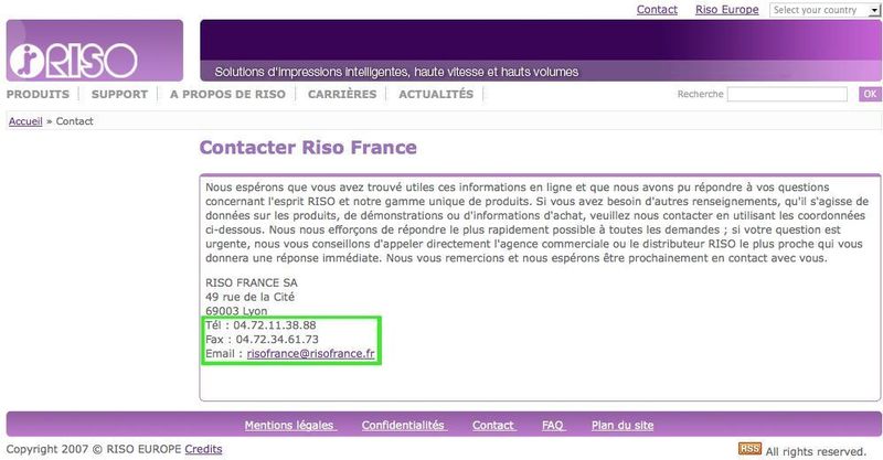 Hier die Website von Riso mit den richtigen Kontaktdaten ... (Archiv: Vogel Business Media)