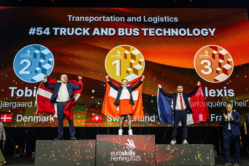 Europameisterin wurde hier die Schweizerin Alina Knüsel, Platz zwei erkämpfte sich der Däne Tobias Kjærgaard Madsen und auf Platz drei landete der Franzose Alexis Barrouquère-Theil. (Bild: Anders Wiuff - Worldskills Europe)