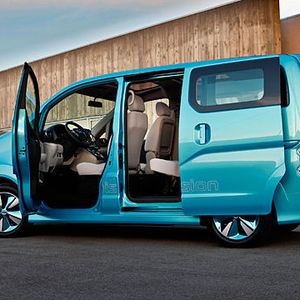 Die Bauart des e-NV200 orientiert sich an der bisher schon erhältlichen Karosserie. Nissan