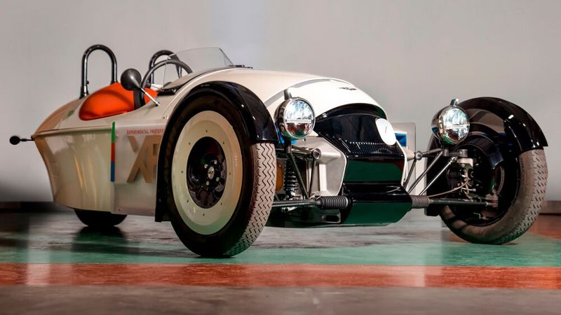 Beim XP-1 handelt es sich um den zweiten Elektro-Prototyp auf Basis des Threewheelers.(Bild:  Morgan)