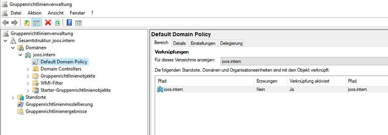 Gruppenrichtlinienverwaltung von Windows 10 aus für eine Samba-Domäne. (Bild: Microsoft / Joos)