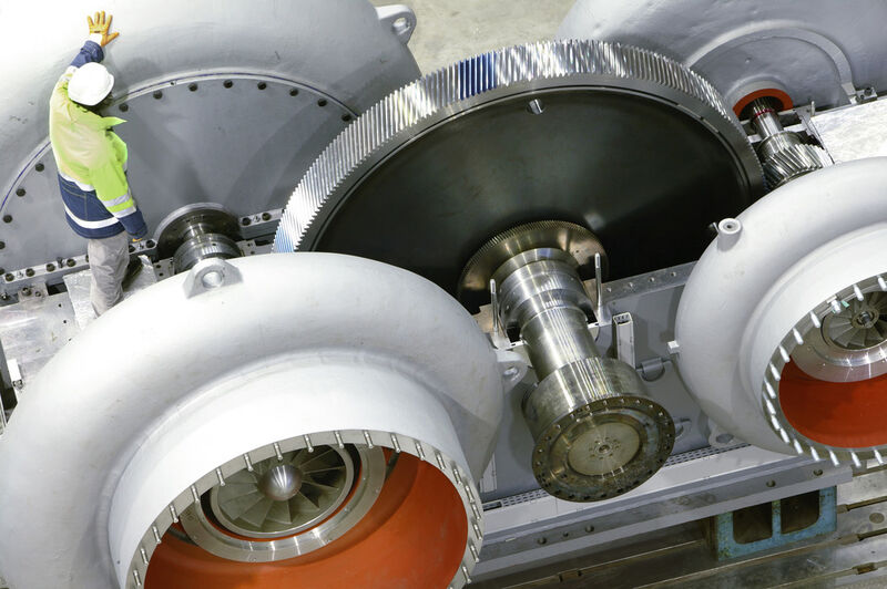 The picture shows a Siemens geared compressor for air separation (Picture: Siemens)
