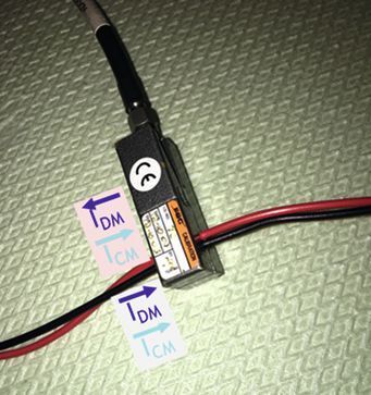 Bild 3 (a): Messung des CM-Stroms (Bild: DCC)