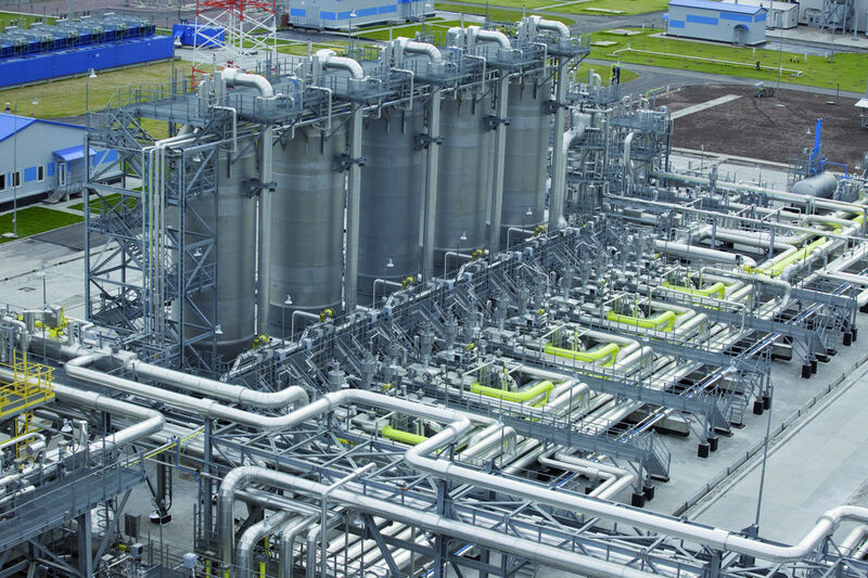 In der Gasaufbereitungsanlage in Portowaja wird das Erdgas, das von den Gasfeldern im Norden Russlands kommt, für den Transport vorbereitet. Danach kann es durch die Nord-Stream-Pipeline fließen. (Bild: Nord Stream)
